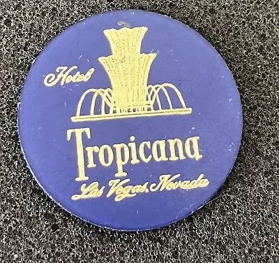 Vintage TROPICANA Hotel CASINO Las Vegas Nevada Plastic Disk Tab Gambling • $25