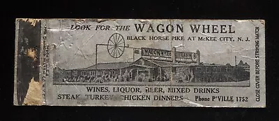 1930s FULL LENGTH The Wagon Wheel Muenchener Beer Black Horse Pike McKee City NJ • $4.53