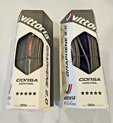 Vittoria Corsa Control G2.0 Black 700 X 30c (2-Pack) Clincher Tire • $104.99