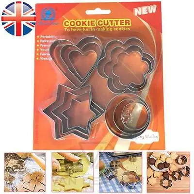 £2.88 • Buy 12X Stainless Steel Cookie Cutter Shape Cutter Star Cake Decoration