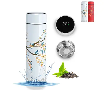 Farasi Smart Fruit And Tea Infuser Thermos Water Bottle With Temperature Display • $29.99