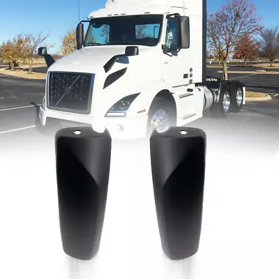 For 2004-2018 Volvo VNL Driver&Passenger Door Mirrors Black Curved Back Cover • $44.50