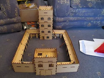 28mm Large Castle Medievil / Fantesy Wargames Building 3mm Laser Cut • £24.99