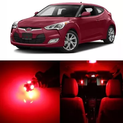 10 X Red Interior LED Lights Package For 2012 - 2017 Hyundai Veloster + TOOL  • $11.99