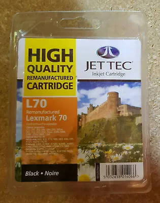 Jet Tec L70 Quality Replacement Lexmark No70 12A1970 Black Inkjet Cartridge • £9.99