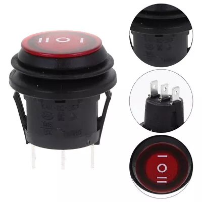 6A/250V 3 Pin Round Rocker Toggle ON/OFF Waterproof SPDT Switch Button For Auto • $10.59