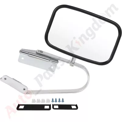 Manual Side View Door Mirror Stainless Steel For Ford Bronco F-Series Pickup • $28.99