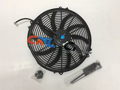 Universal 16 Inch 12V Volt Electric Cooling Fan Thermo Fan + Mounting Kits New • £51.60