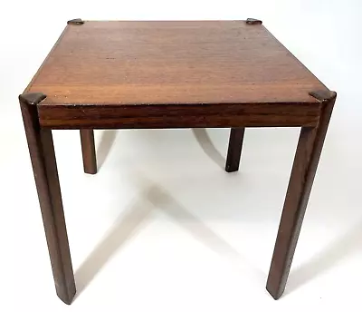 Vintage Hans Olsen LH Lindebo Hansen Mid Century Denmark Teak 13.75  End Table • $449.99