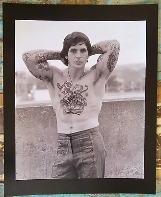 Vintage 1976 Peter Poulos Tattooed Man Photo Tattoo Houston Texas 8x10 Print • $20