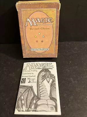 EMPTY MTG Revised Starter Deck Box And Rule Booklet Magic The Gathering • $24.99