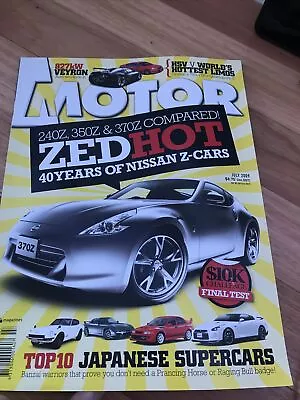 MOTOR Car Magazine JULY 2009 240Z 350Z 370Z VEYRON GRANGE 750i S8 SLS XJ Q5 TTS  • $5.99