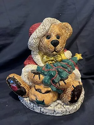 Vintage Boyd's Bear Christmas Cookie Jar Grenville The Santa Bear Numbered • $20