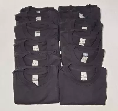 Gildan Mens DryBlend Black XL T-Shirts (Pack Of 12) Blank Wholesale Bulk Lot • $59.99