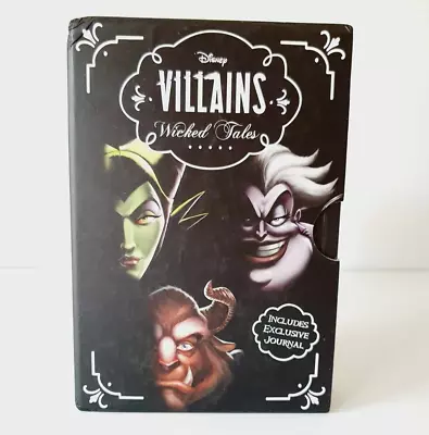 Disney Villains Wicked Tales X 3 Paperback Books Plus Journal In Box Set • $21