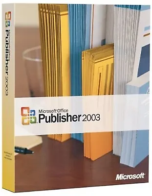 Microsoft Office Publisher 2003 Full Version W/ License & Key = NEW = • $24.98