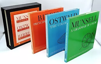 COLOR 1969 HC 3 Book BOX SET MUNSELL OSTWALD BIRREN Grammar Primer Principles • $134.99