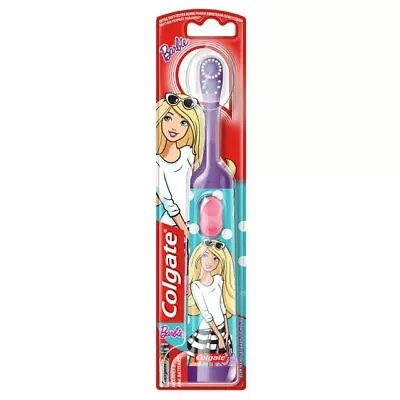 Colgate - Barbie Kids Toothbrush - Battery Powered - For Girls (PURPLE) • £8.95