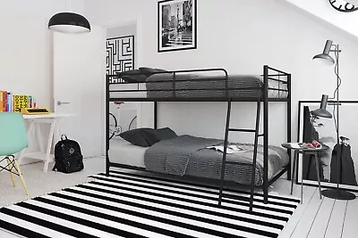 Beds For Small Space Junior Twin Over Twin Metal Bunk Bed In  Black • $200