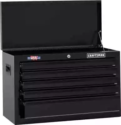 CRAFTSMAN 1000 Series 5-Drawer Ball-bearing Steel Tool Chest Black Storage Stack • $149.99