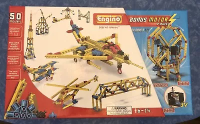 ENGINO 50 Models Set ENGINEERING - Motor Power - Plane Jet  Helicopter New • $19.99