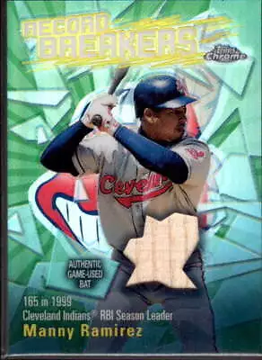 Manny Ramirez Bat Card 2003 Topps Chrome Record Breakers Relics #MR  • $10