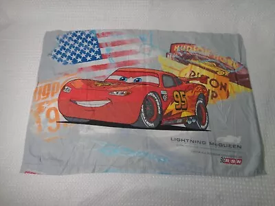 Disney Pixar Cars Lightning McQueen & Francesco Pillowcase Standard Size 29 X19  • $11.99