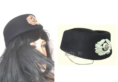 Cold War East German DDR Women Hat Cap For Uniform Transport Police - With Badge • $50.94