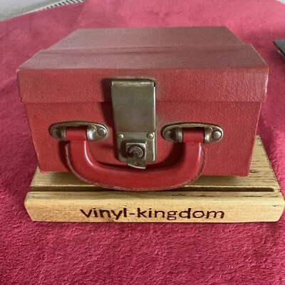 Record Storage Case 7 Inch Singles 1960's Rare  File Retro Vintage.Box.45's • £34.99