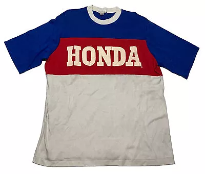 Vintage 80s Team Honda Motocross T Shirt Jersey 21x26 R6 • $75