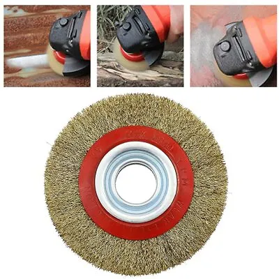 5 6 8  Wire Wheel Grinder Bench Grinding Grinder Wire Brush Fine With Reducers • $23.49