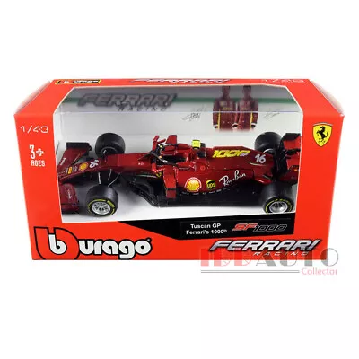 Bburago Ferrari Sf1000 #16 C Leclerc Tuscan Gp F1 2020 1/43 Diecast 36823 Cl • $8.40