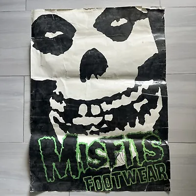 Used Original Misfits Footwear Poster 24x32 Jerry Only Signed Discontinued Rare • $299