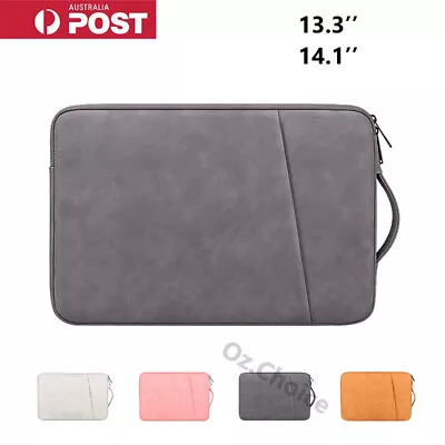 PU Leather Slim Laptop Sleeve Bag Carry Case 13  14  For MacBook Dell ASUS HP • $20.95