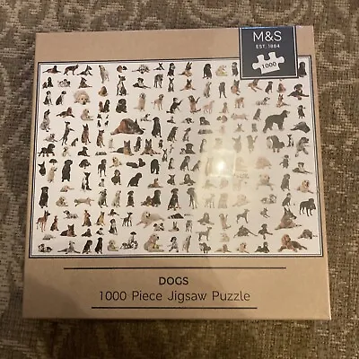Marks And Spencer Jigsaw Puzzle Dogs M&S 1000 Pieces  New Sealed • £12.63