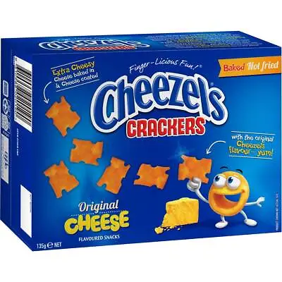 Cheezels Original Cheese Crackers Biscuits Snacks Box 135g • $14