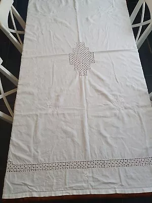 £29.99 • Buy  Vintage Embroidered Large Table Cloth French ? 76  X 50 