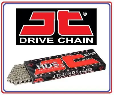 KTM 400 EXC Enduro Racing 03-11 JT Super-HD Non O-Ring Silver Chain 520x118 Link • £39.49