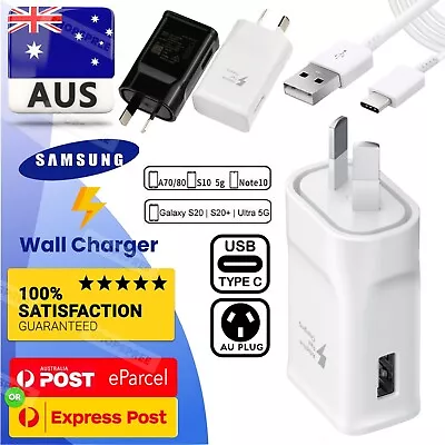 Original Samsung Wall Adapter Fast Charger USB Type-C S8/S9/S10/20/Note8/9/10/11 • $9.99