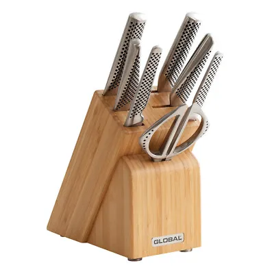 New Global Takashi 8pc Knife Block Set 8 Piece Made In Japan Kitchen Knives • $529.40