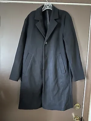 Hm Black Trench Coat Men Size S • $34