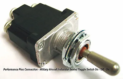 Racing Military Aircraft Industrial Sealed Toggle Switch (Off - On - Momentary) • $19.95