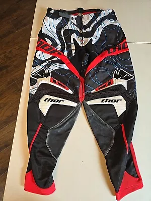 Thor Core Racing Motocross Pants Size 38 Blue & Black & RedMX ATV • $30