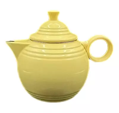 Vintage 1990's Fiesta Copco/Wilton Yellow Enamel Metal Teapot Kettle • $25