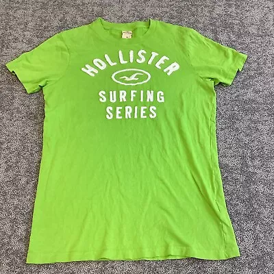 Hollister Shirt Mens Sz Medium Beach Surfing  Series Green. • $11.77