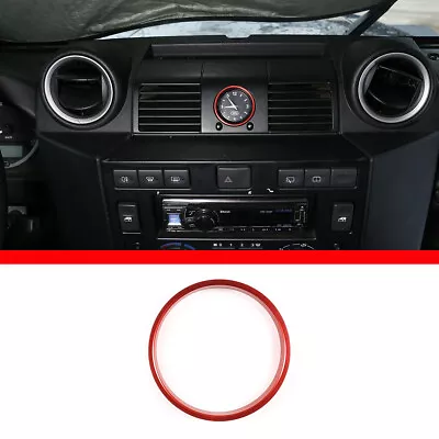 For Land Rover Defender 2008-2018 Central Control Clock Ring Trim Red Alloy Kit • $35.99