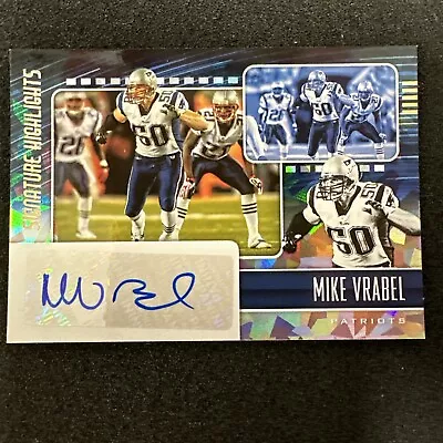 2021 Panini MIKE VRABEL Signature Highlights Cracked Ice Auto Patriots • $14.99