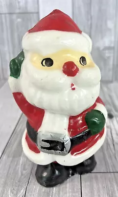 Vintage Cute Santa Figural Wax Christmas Candle 5 Inches • $7.49