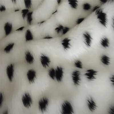 Dalmatian - Jacquard Fur Fabric - R2 Quality Animal Print • £2.50