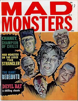 Mad Monsters  Magazine  # 8    VERY FINE NEAR MINT     1962     See Photos • $210